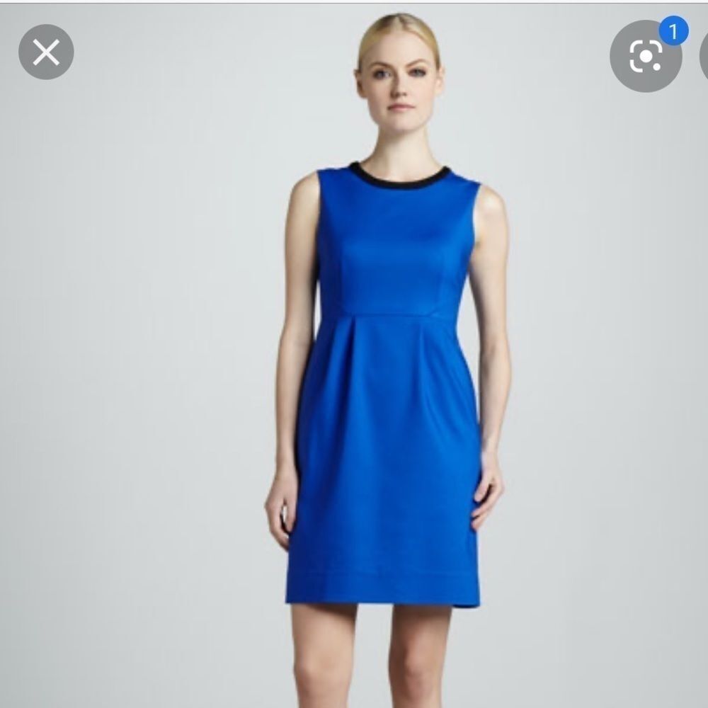 KATE SPADE Arie pop of color blue Shift Dress